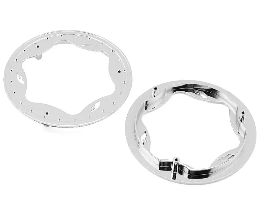 Traxxas Funco Pro Scale Sand Car 3.9" Rear Wheel Beadlock Rings (Chrome) (2)
