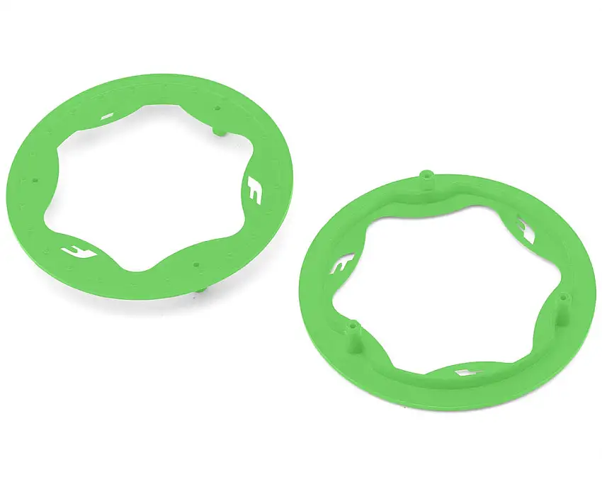 Traxxas Funco Pro Scale Sand Car 3.9" Rear Wheel Beadlock Rings (Green) (2)