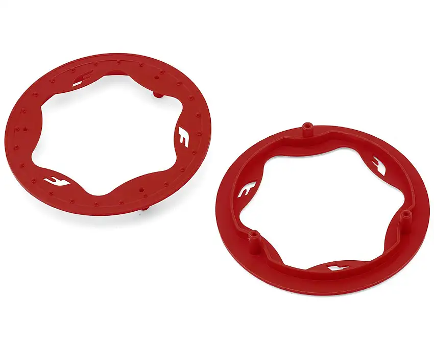 Traxxas Funco Pro Scale Sand Car 3.9" Rear Wheel Beadlock Rings (Red) (2)
