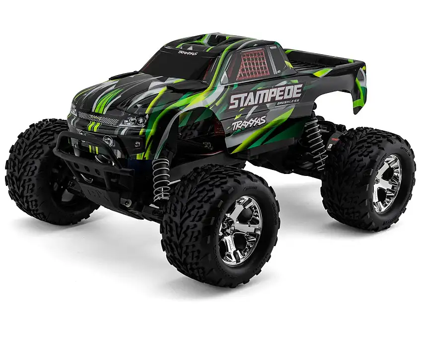 Traxxas Stampede BL-2s HD RTR 1/10 2WD Brushless Monster Truck (Green) w/BL-2s ESC & TQ 2.4GHz Radio