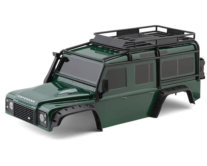 Traxxas TRX-4™ Land Rover® Defender® Pre-Painted Complete Body Set (Green) w/Grille & Clipless Mounting