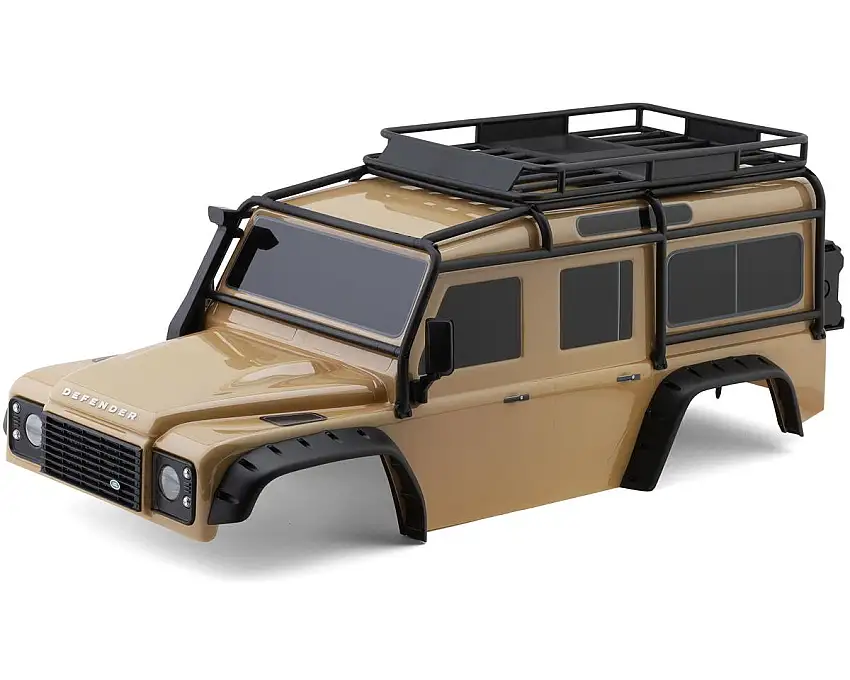 Traxxas TRX-4™ Land Rover® Defender® Pre-Painted Complete Body Set (Sand) w/Grille & Clipless Mounting
