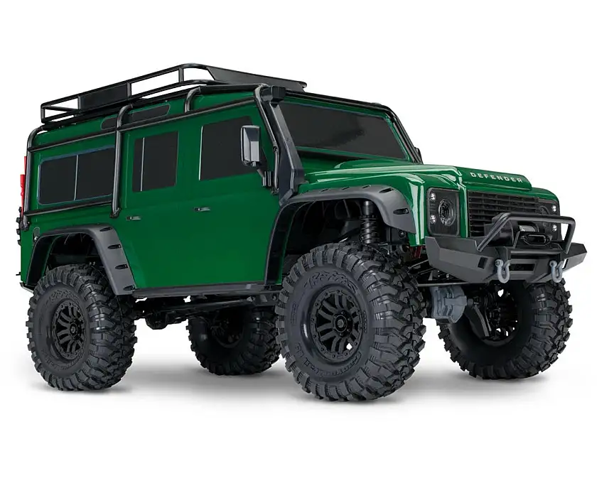 Traxxas TRX-4 1/10 Scale & Trail Rock Crawler w/Land Rover Defender Body (Green) w/XL-5 ESC & TQi 2.4GHz Radio