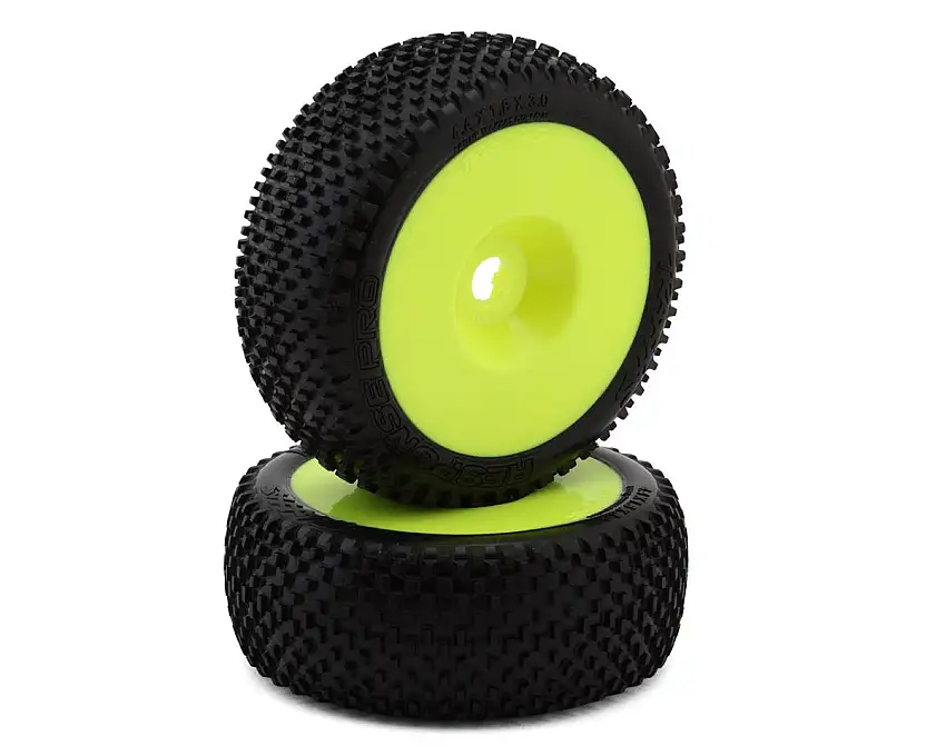 Traxxas Jato® 4x4 Response Pro Pre-Mounted Tires w/Dish Wheels (Yellow) (2)