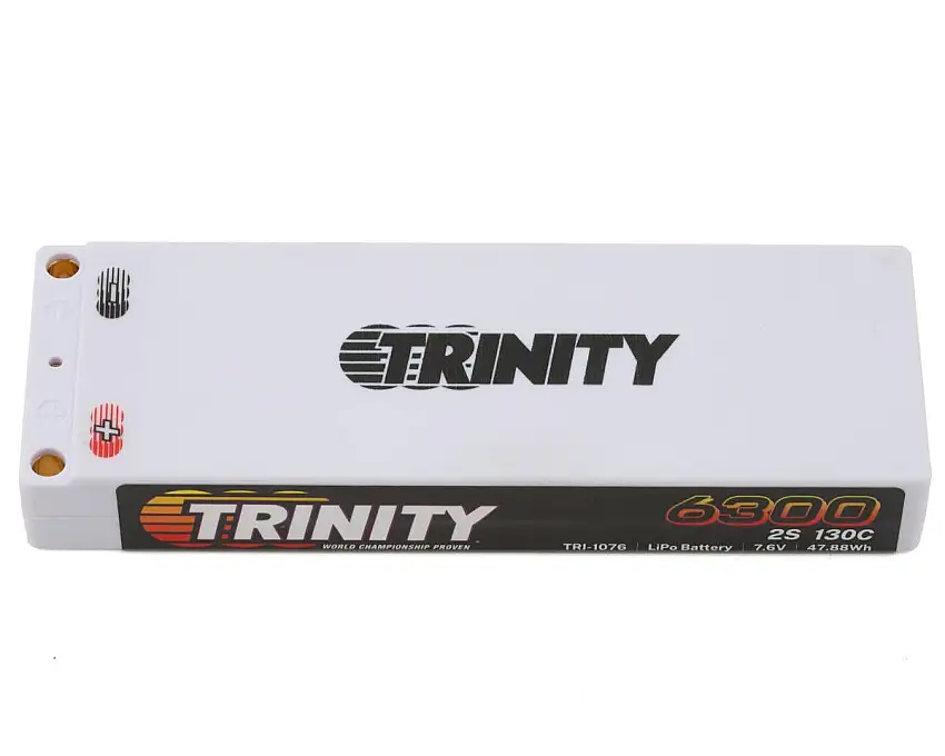 Trinity V2 2S 130C Stick LiPo Battery (7.6V/6300mAh) w/5mm Bullets