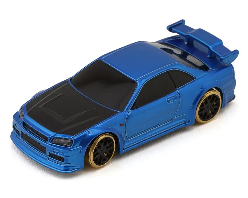Turbo Racing C64 1/76 RTR Electric 2WD Micro RC Drift Car (Blue) w/2.4GHz Radio, Gyro & Battery
