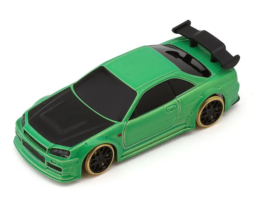 Turbo Racing C64 1/76 RTR Electric 2WD Micro RC Drift Car (Green) w/2.4GHz Radio, Gyro & Battery