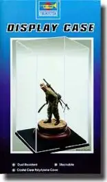 TSM-9807 Trumpeter Scale Models Showcase for 1/9 to 1/16 Figures (4.5"L x 4.5"W x 8.25"H) Black Base