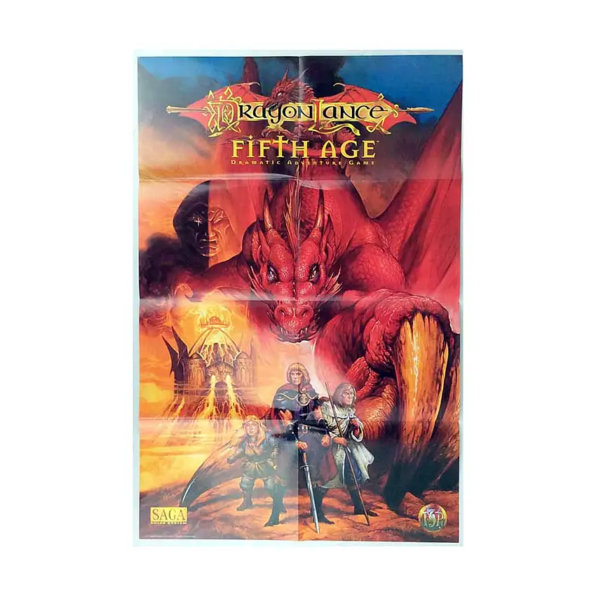 Advertisement Poster - Dragonlance - The Fifth Age
