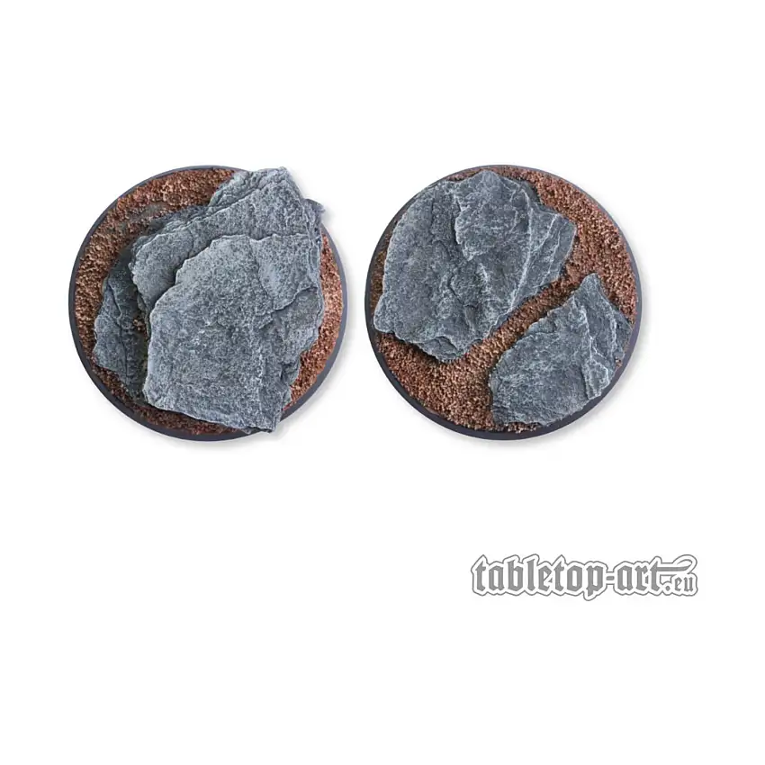 60mm Round Base - Shale Ground
