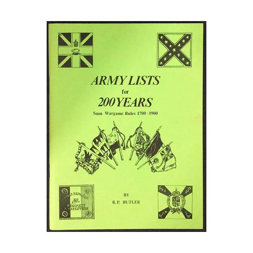 Army Lists for 200 Years