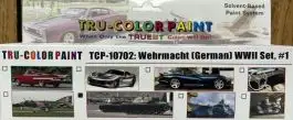TUP-10702 Tru-Color Paint Solvent-Based Wehrmacht German WWII Set #1 (6 Colors) 1oz Bottles (D)