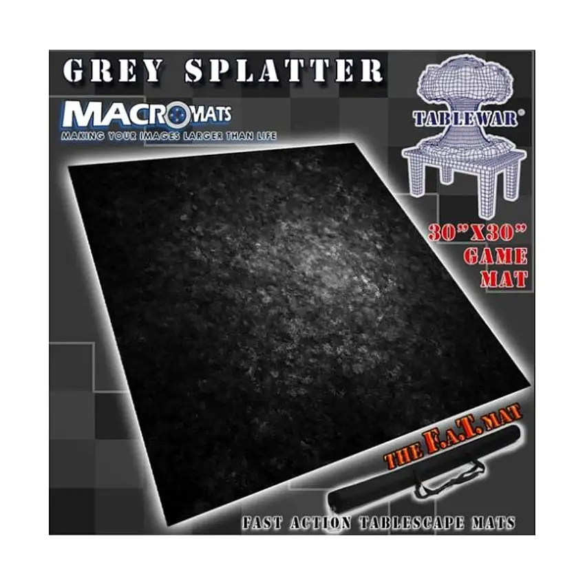 30" x 30"' - Grey Splatter