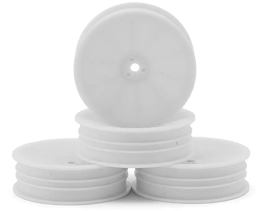 TZO Tires 2WD 2.2" Front Carpet Slim Wheels (White) (4)