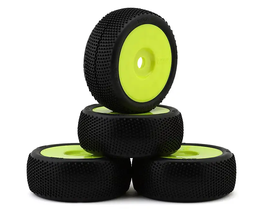 TZO Tires 200 1/8 Buggy Non-Glued Tire Set (Yellow) (4) (Super Soft)