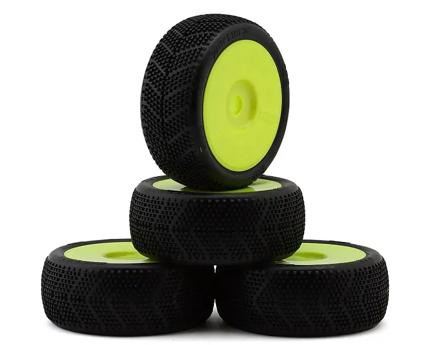 TZO Tires 400 1/8 Buggy Non-Glued Tire Set (Yellow) (4) (Super Soft)