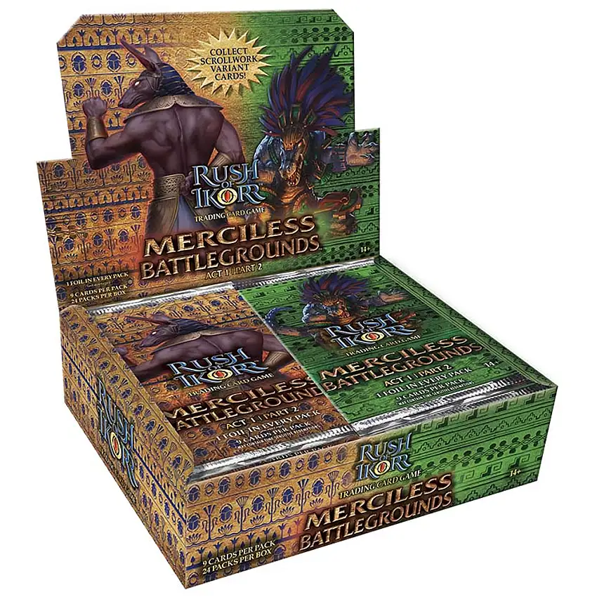 Rush of Ikorr TCG: Act 1 Part 2 Merciless Battlegrounds - Booster Box (24) (Preorder)