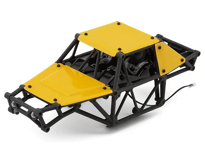 UDI RC UCX24 1/24 Pre-Painted Rock Crawler Body Set (Yellow) (UCX24/UCX24 Pro) w/LED Lights