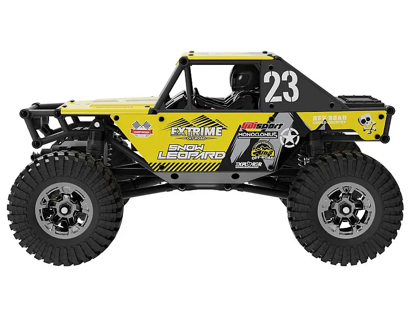 UDI RC UCX24 Snow Leopard 1/24 Brushed RTR Micro Rock Crawler (Yellow) w/2.4GHz Radio, Battery & Charger