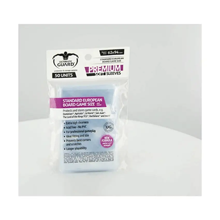 Standard European Board Game Sleeves - Premium (10 Packs of 50)