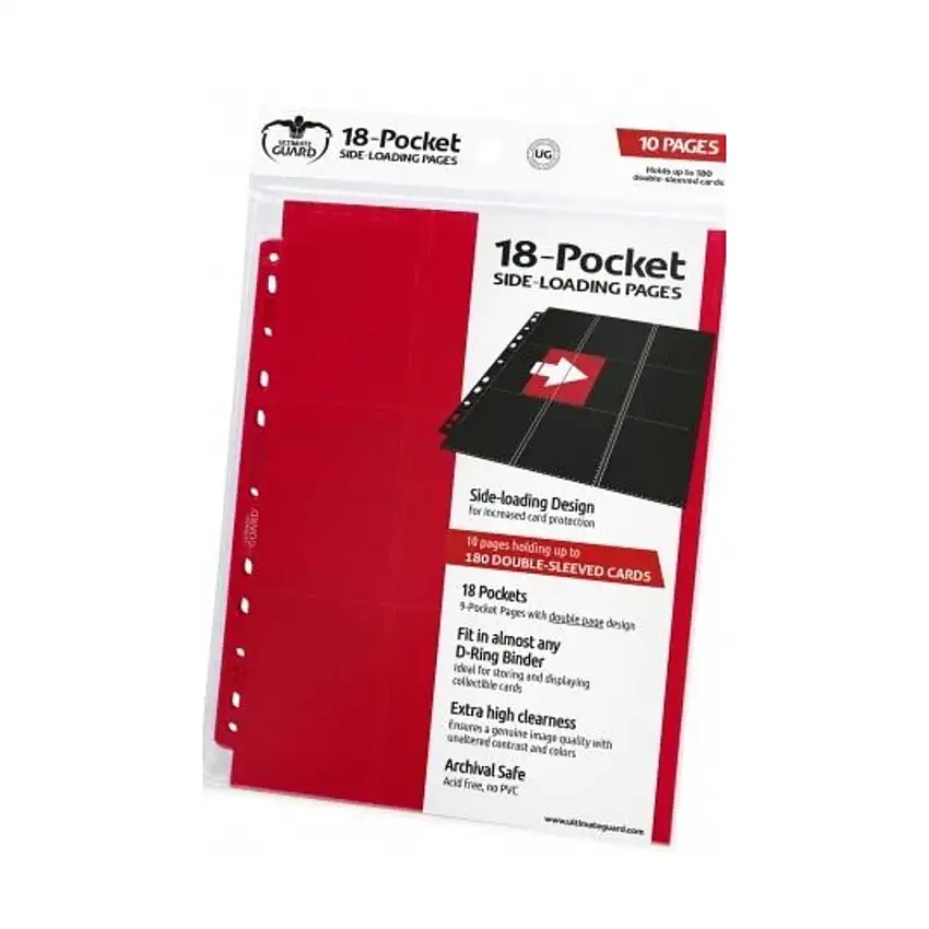 18 Pocket Side-Loading Pages - Red (10)