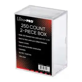 ULP81148 Ultra Pro 2-Piece 250 Count Clear Card Storage Box