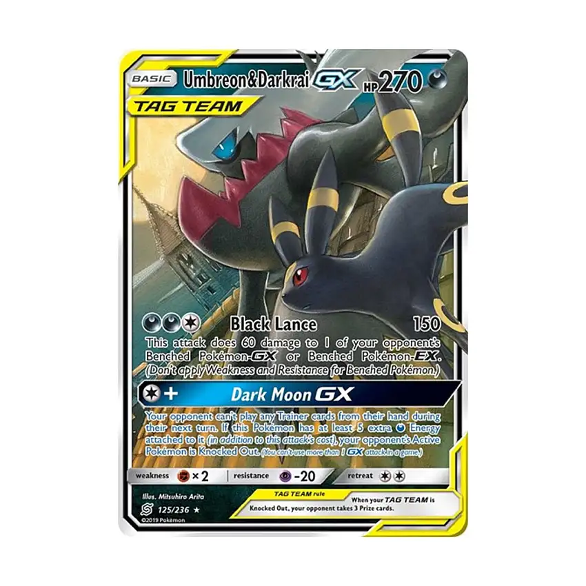 Umbreon & Darkrai GX (UR) #125/236 (Holo)