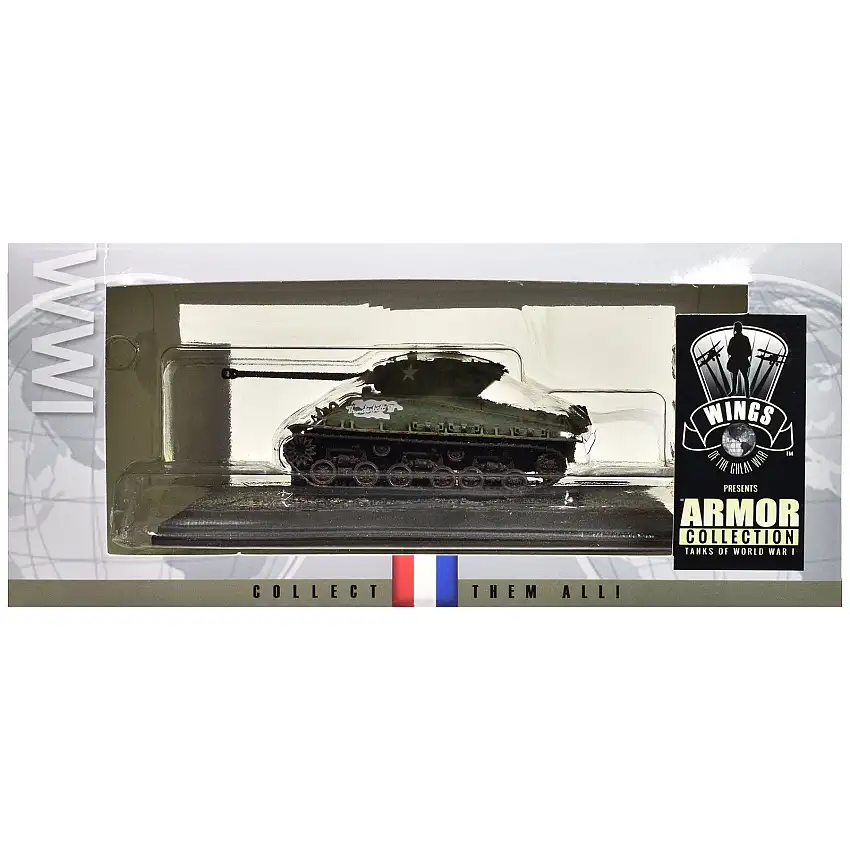 United States M4A3 Sherman Tank "Thunderbolt VII - WWII" United States Army "Armor Collection" Series 1/72 Model by Wings of the Great War