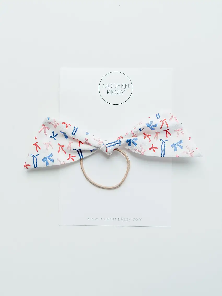 Red White And Bow | Modern Knot