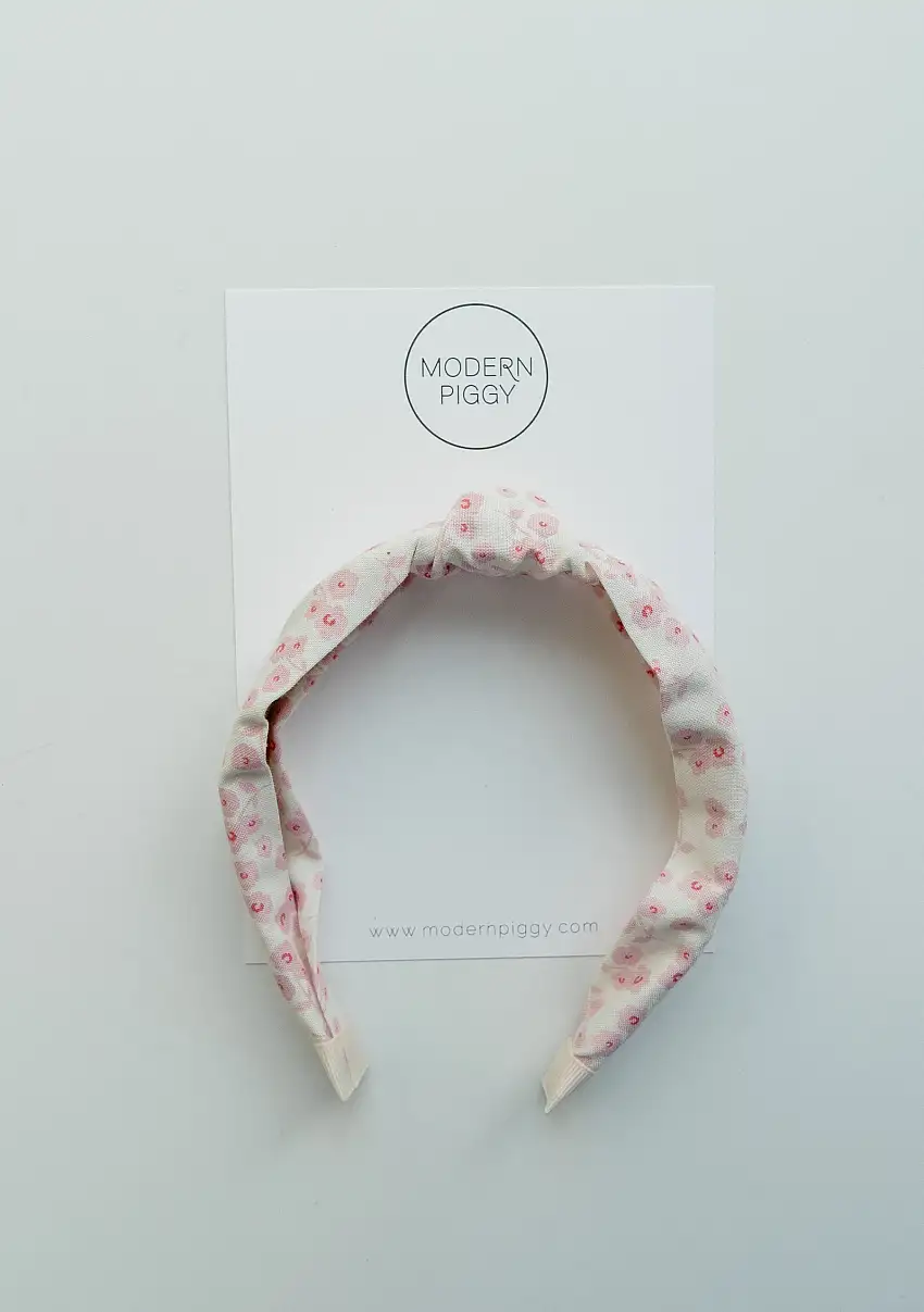 Pink Daisy | Knotted Headband