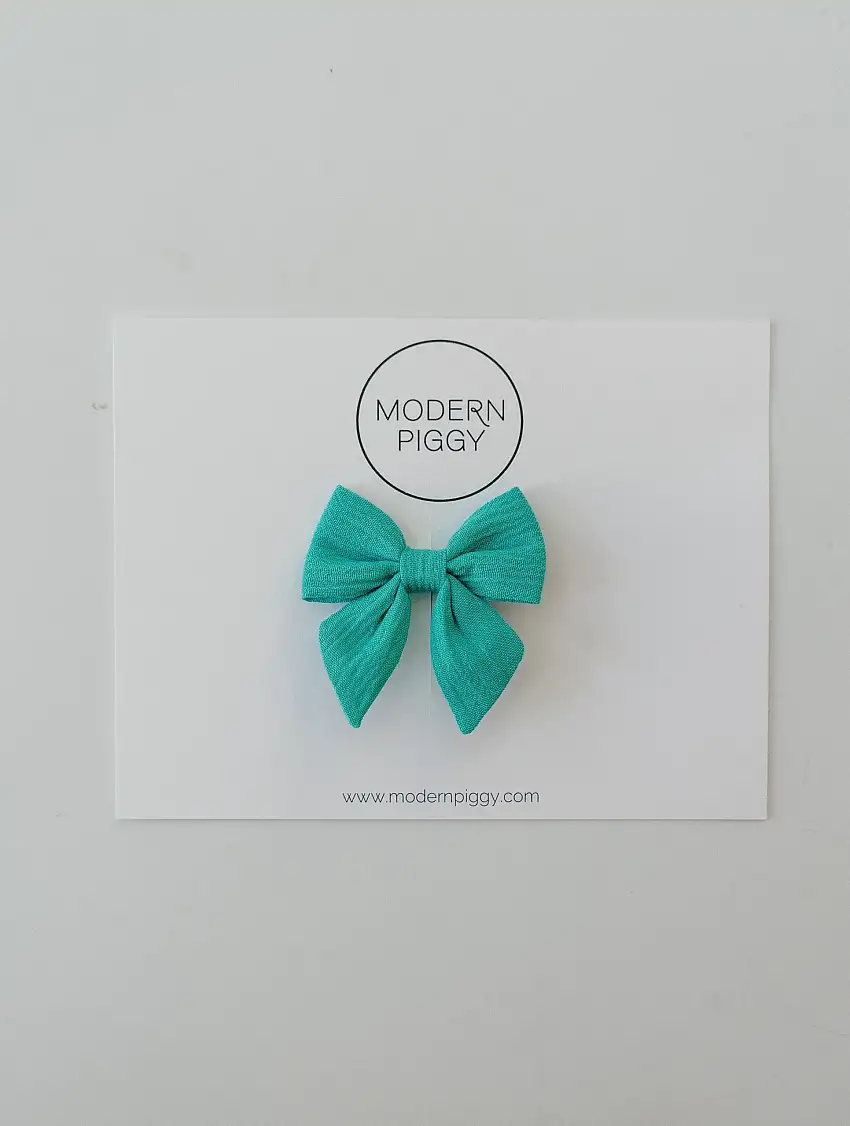 Aqua Tide | Mini Piggy Bow