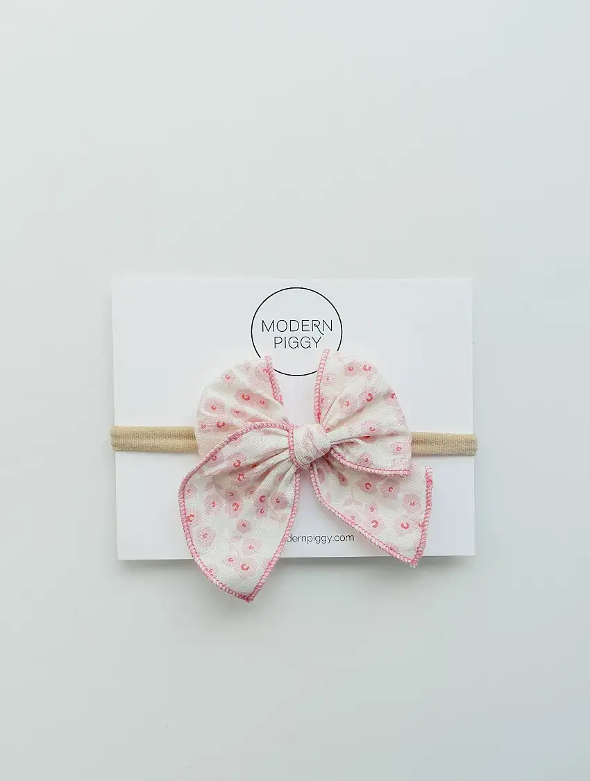 Pink Daisy | Petite Party Bow
