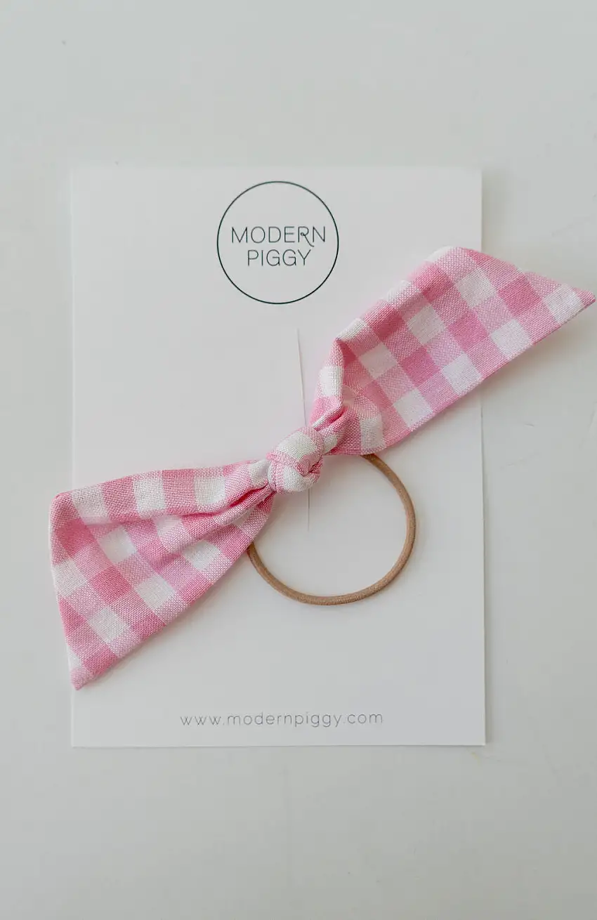 Rosy Gingham | Modern Knot