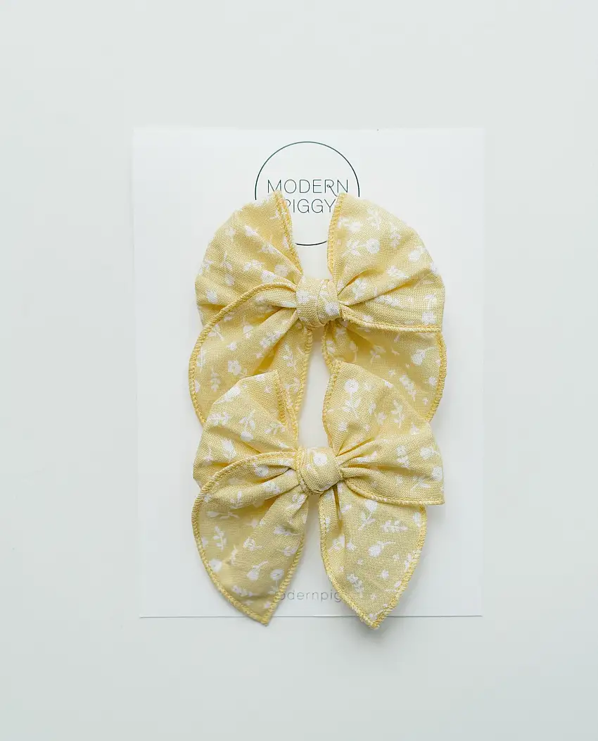 Sunshine | Pigtail Set - Petite Party Bow