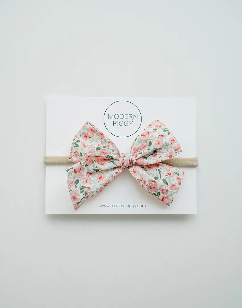 Spring Garden-pink | Hand-tied Bow