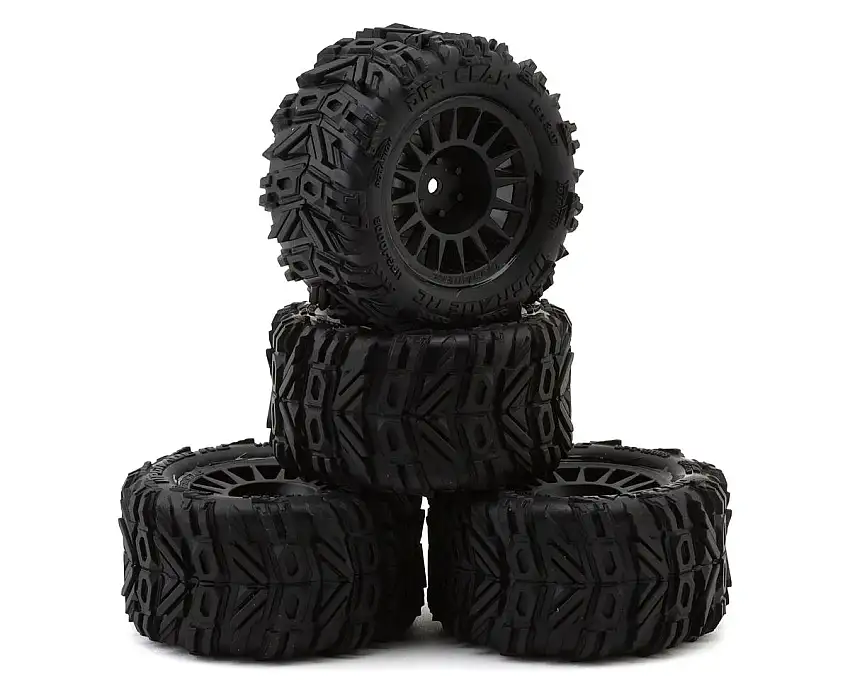 UpGrade RC Dirt Claw Pre-Mounted BELTED Tires for ARRMA® Granite Grom™ (4)