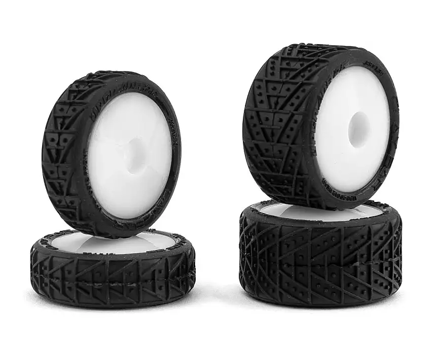 UpGrade RC Clay Bar Pre-Mounted Front and Rear Clay Tires for Losi® Micro-B™ (White)