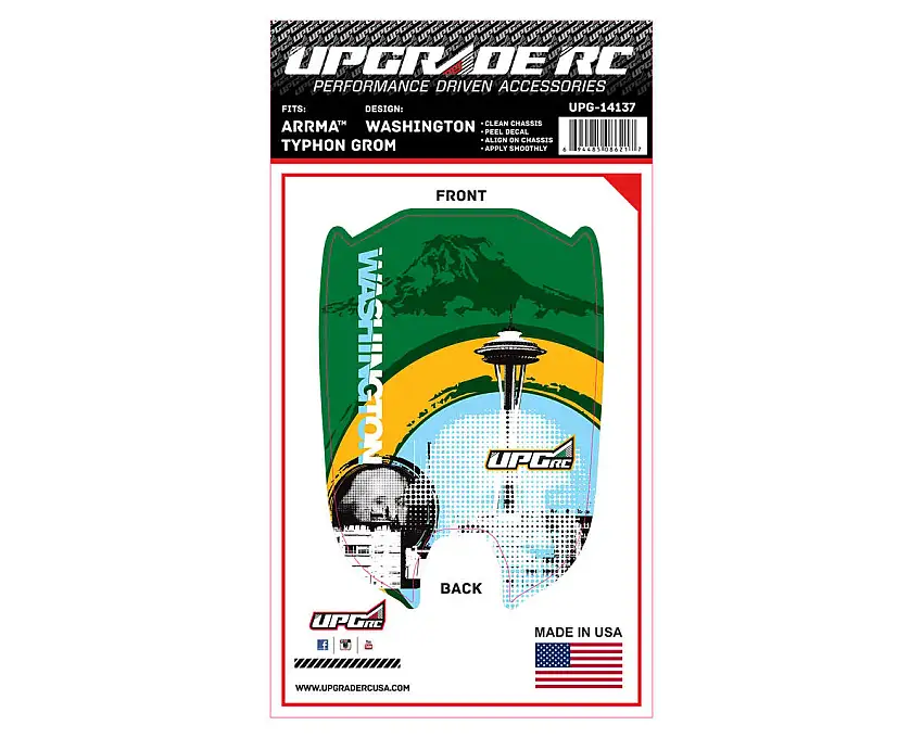 UpGrade RC Chassis Protector for Arrma® Typhon™ Grom (Washington) (1)