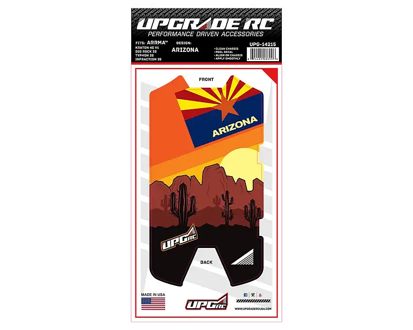 UpGrade RC Chassis Protector for Arrma® 3S (Arizona) (1) (Big Rock 3S/Typhon 3S/Infraction 3S)