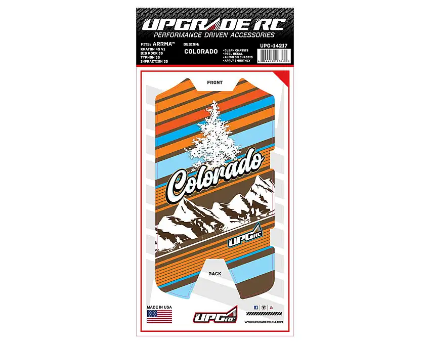UpGrade RC Chassis Protector for Arrma® 3S (Colorado) (1) (Big Rock 3S/Typhon 3S/Infraction 3S)