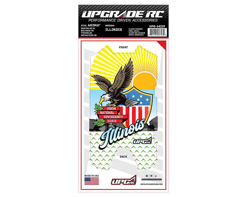 UpGrade RC Chassis Protector for Arrma® 3S (Illinois) (1) (Big Rock 3S/Typhon 3S/Infraction 3S)