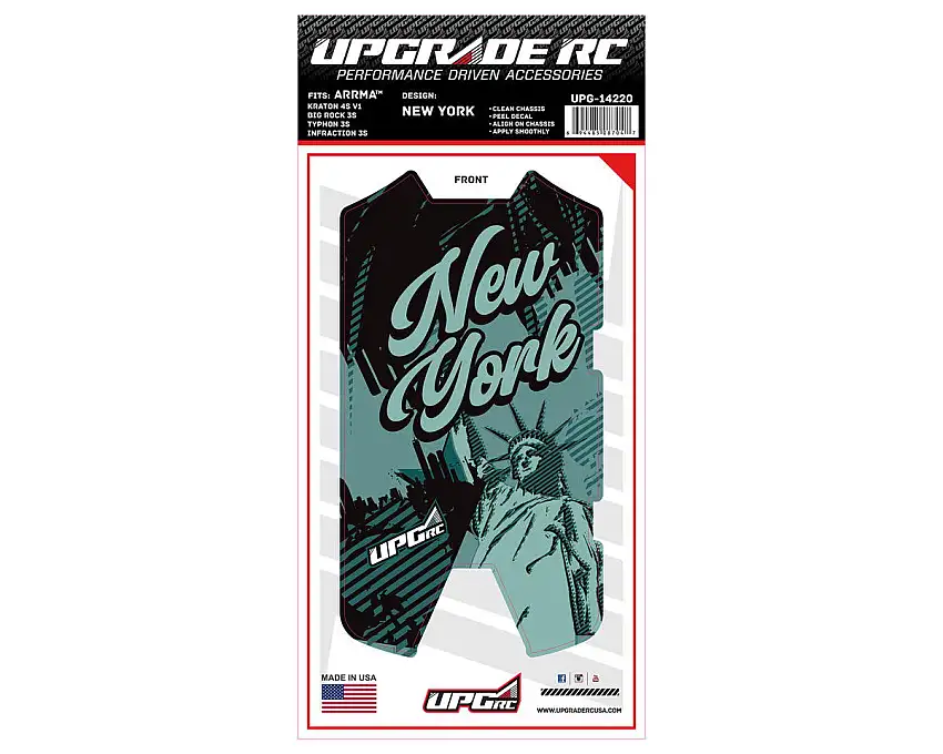 UpGrade RC Chassis Protector for Arrma® 3S (New York) (1) (Big Rock 3S/Typhon 3S/Infraction 3S)