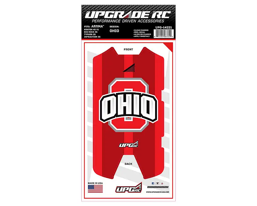 UpGrade RC Chassis Protector for Arrma® 3S (Ohio) (1) (Big Rock 3S/Typhon 3S/Infraction 3S)