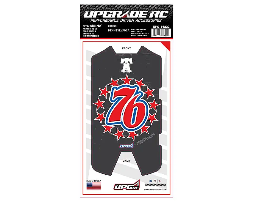UpGrade RC Chassis Protector for Arrma® 3S (Penn) (1) (Big Rock 3S/Typhon 3S/Infraction 3S)
