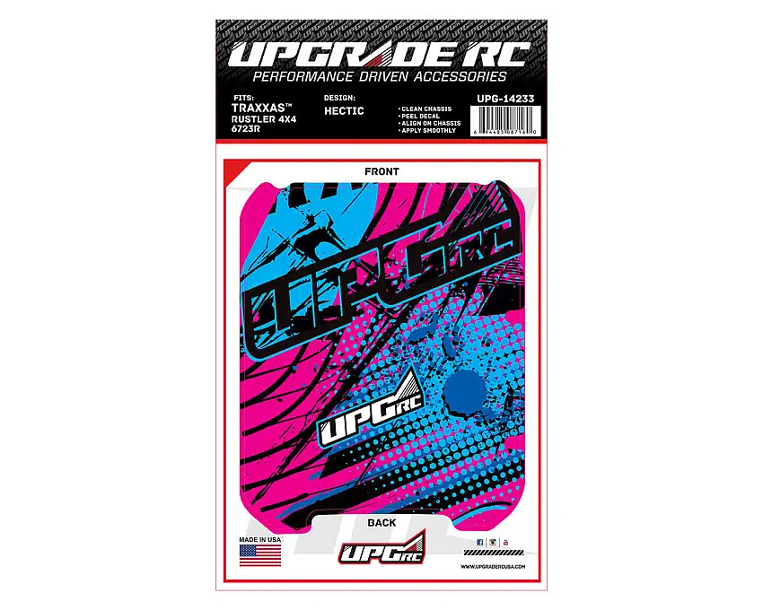 UpGrade RC Chassis Protector for Traxxas® Rustler® 4x4 (Hectic) (1)