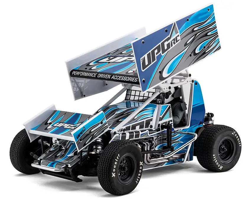 UpGrade RC "Flame" Graphic Set for Losi® 22S™ Sprint Car (Blue)