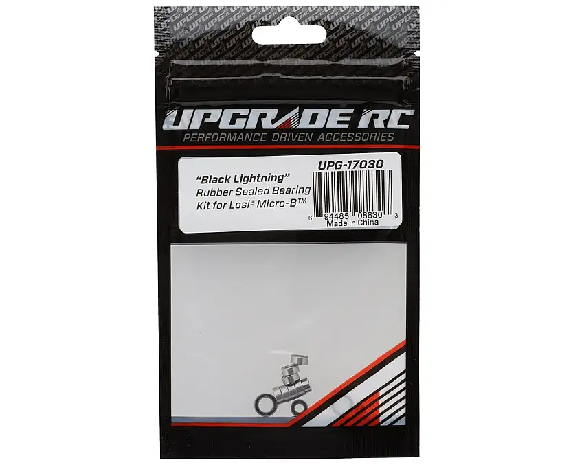 UpGrade RC "Black Lightning" Rubber Sealed Bearing Kit for Losi® Micro-B™ & Micro-T™