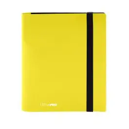 UPI15383 Ultra Pro Pro-Binder: Eclipse 4-Pocket Lemon Yellow