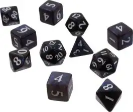 UPI15561 Ultra Pro Eclipse: Poly 11 Dice Set- Jet Black