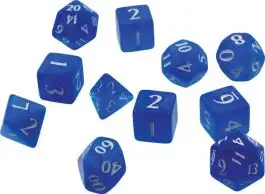 UPI15562 Ultra Pro Eclipse: Poly 11 Dice Set- Pacific Blue